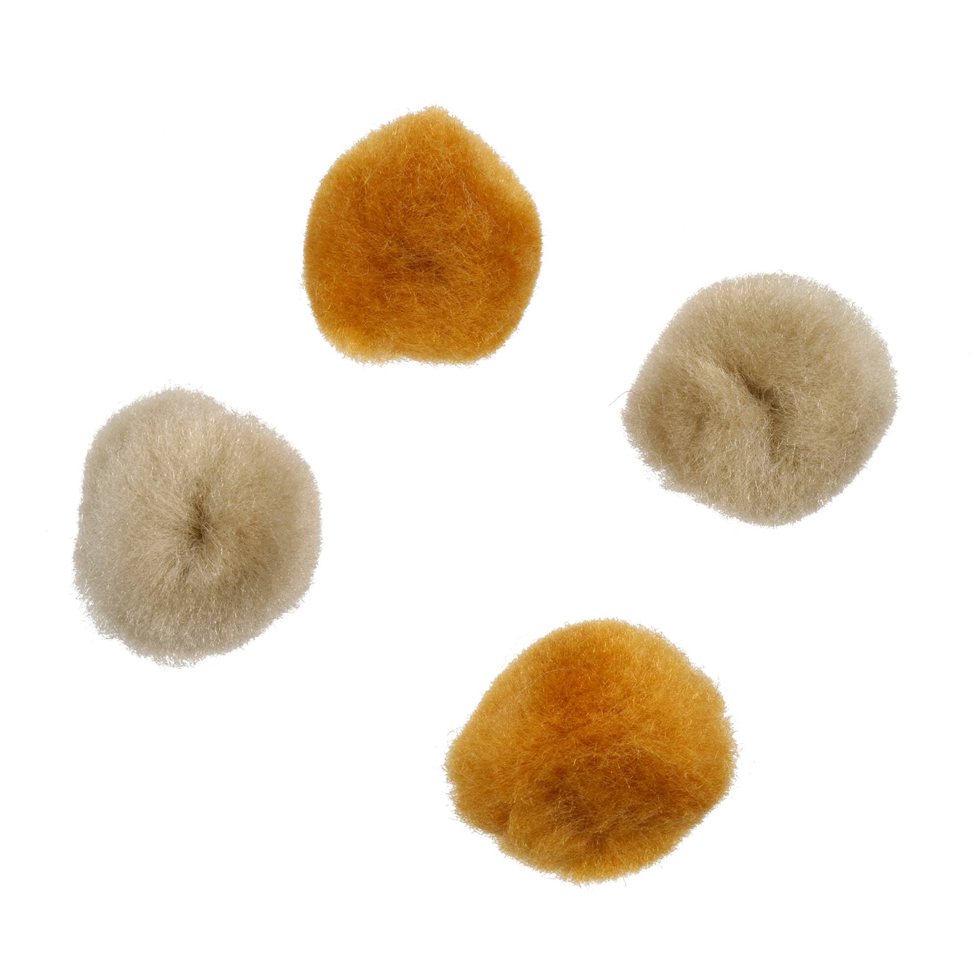 Mixed Brown Pom Poms by Creatology™, 80ct.
